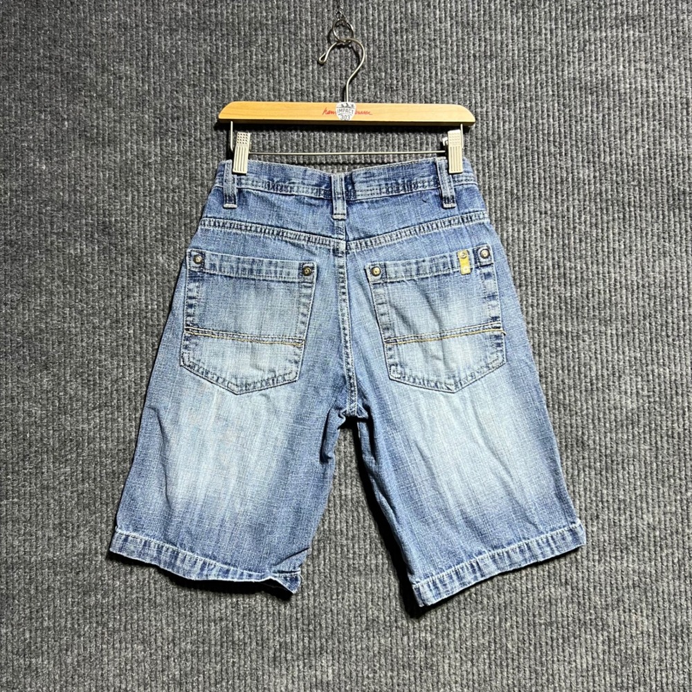 Southpole Denim Shorts Kids Size 8 Blue Y2K Streetwear Baggy Skate Jorts Vintage